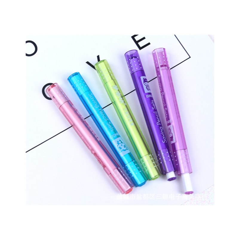 3 pieces 5 pieces 10 pieces of cartoon pencil extender extension rod student office drawing pencil head connector