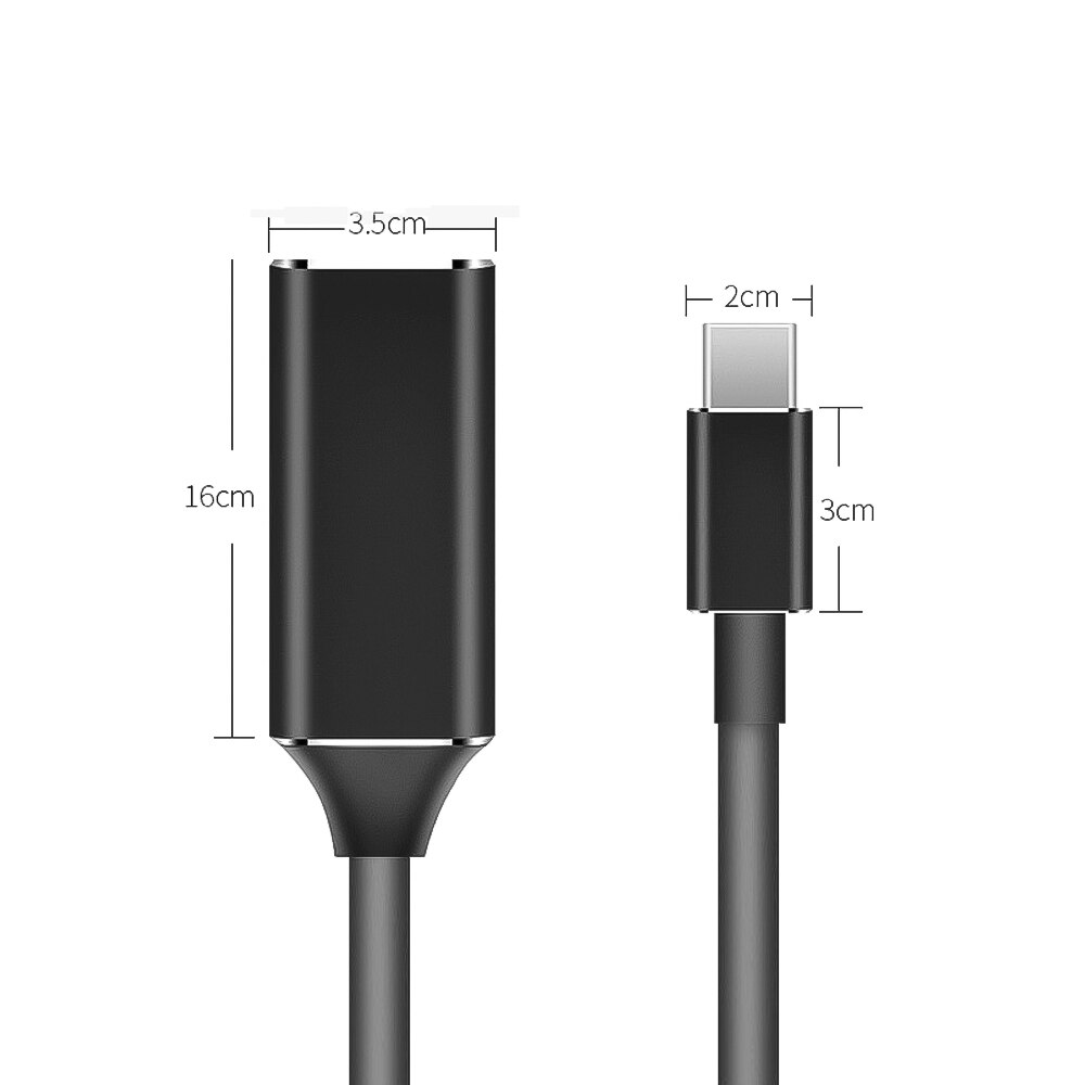 Kebidu Usb Type C Naar Hdmi-Compatibele Kabel Adapter 4K 30Hz Hoge Snelheid USB3.1 Converter Man vrouwelijke Voor Tv Display Pc Computer