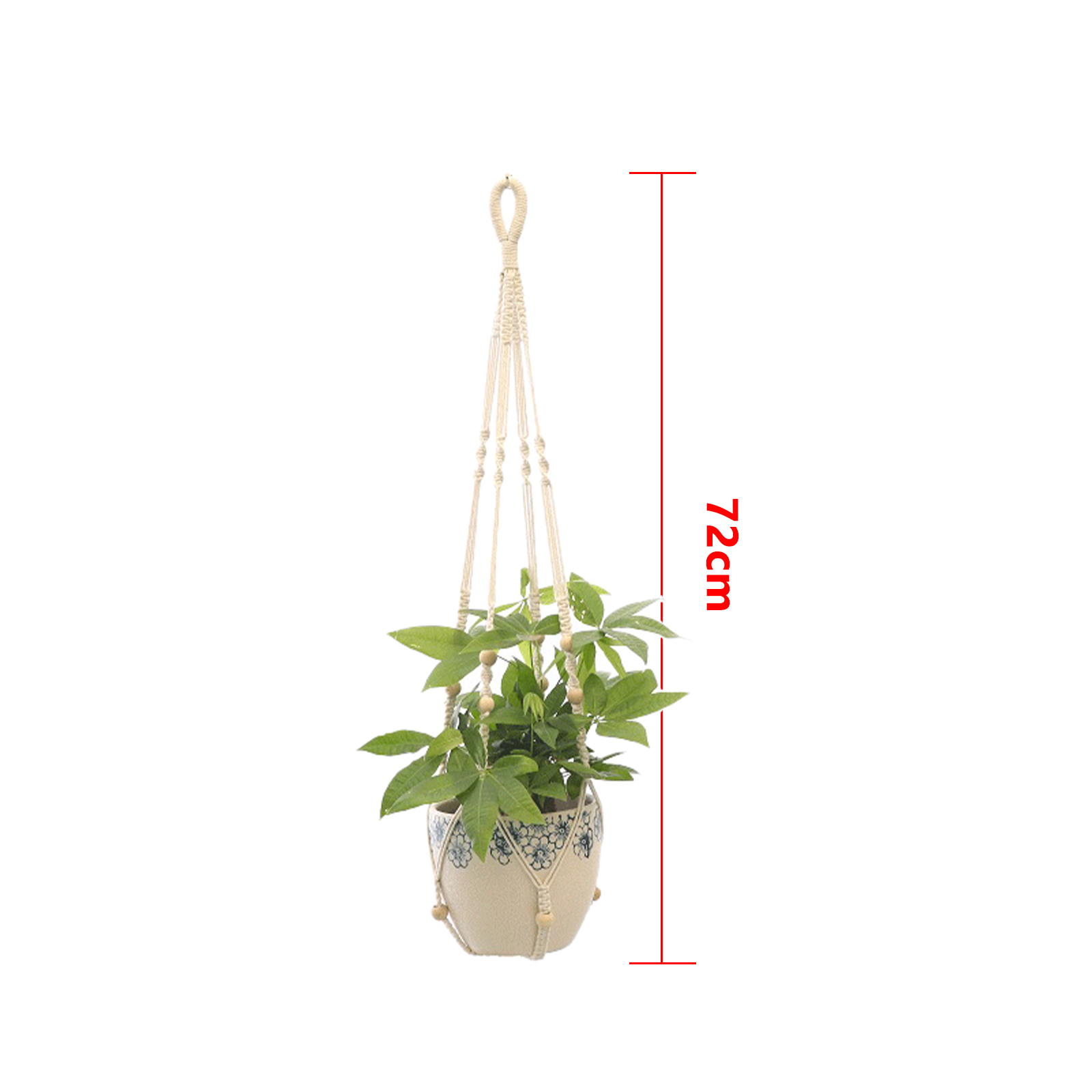 Handmade Macrame Hemp Rope Plant Hanger Basket Woven Hanging Flower Pot Wall Hang Planter Pot for Home Garden Decoration Tools: plum