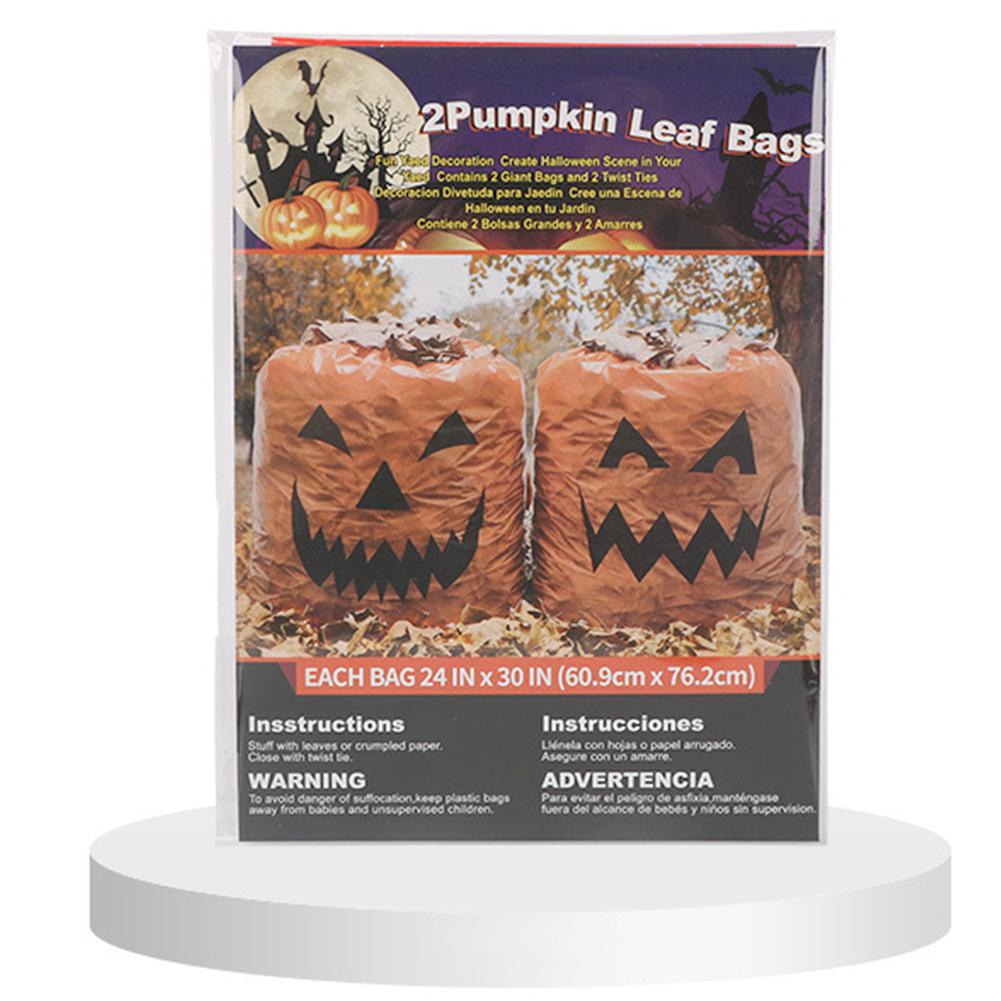 Gresskar blad poser halloween store dekorative gresskar plen poser halloween dekorasjon for utendørs hage dekor hage søppelpose