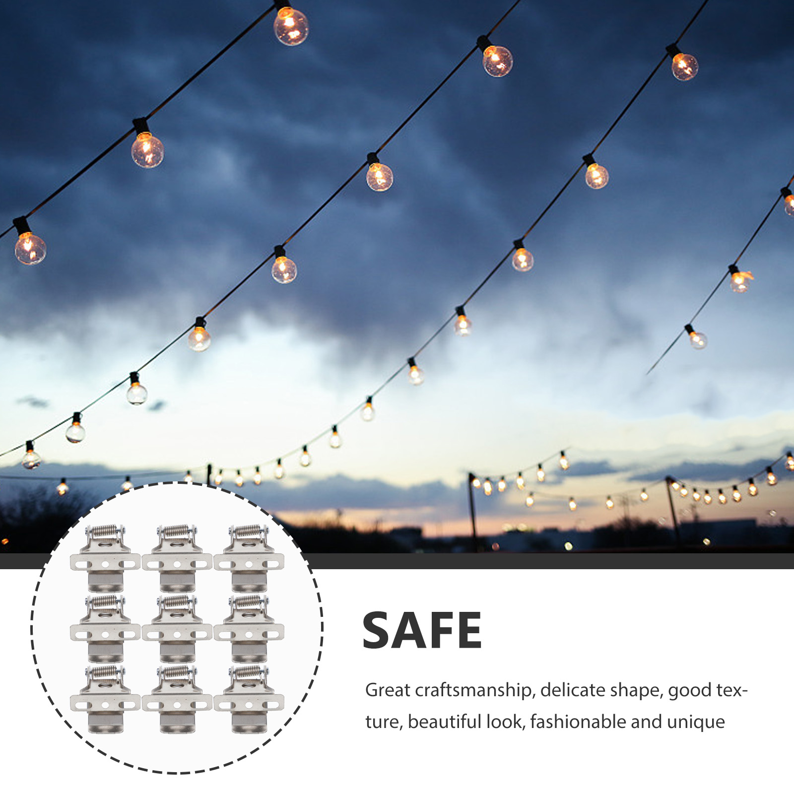 20 Stück Federklemmen, Lampenmontage, Zubehör, LED-Panel, Downlight, Deckengehäuse, Einbauleuchte, Clips, Beleuchtung, Autolichter