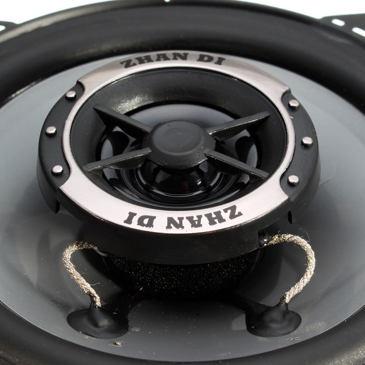 2X 4 Inch 100W Car Dual-Cone Coaxial Speaker Car Van Front Rear Door Dash Mid Woofer Loudspeaker Surround