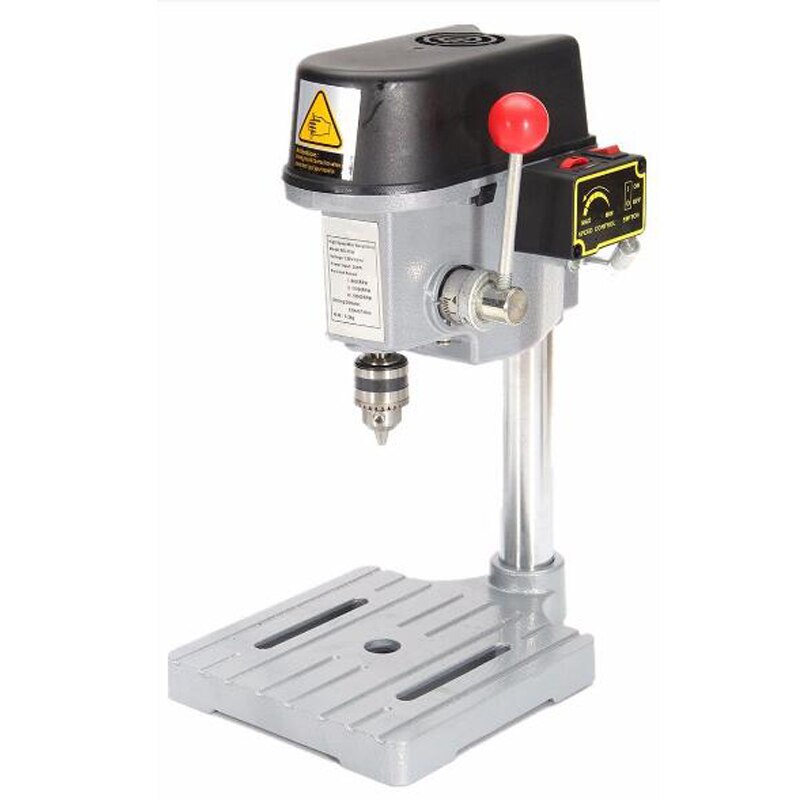 Electric Micro Drilling Machine 220V Industrial Grade Multi Function Cutting Saw Table Desktop Electric Drill Chuck 0.6-6.5mm