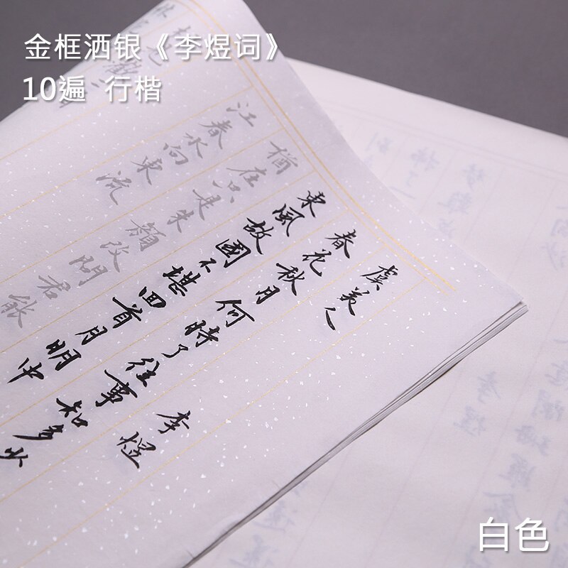 Copybook Chinese Brush Calligraphy Copybook 10sheets Multipel Type Adult Beginner Chinese Regular Script Calligraphy Copybooks: R