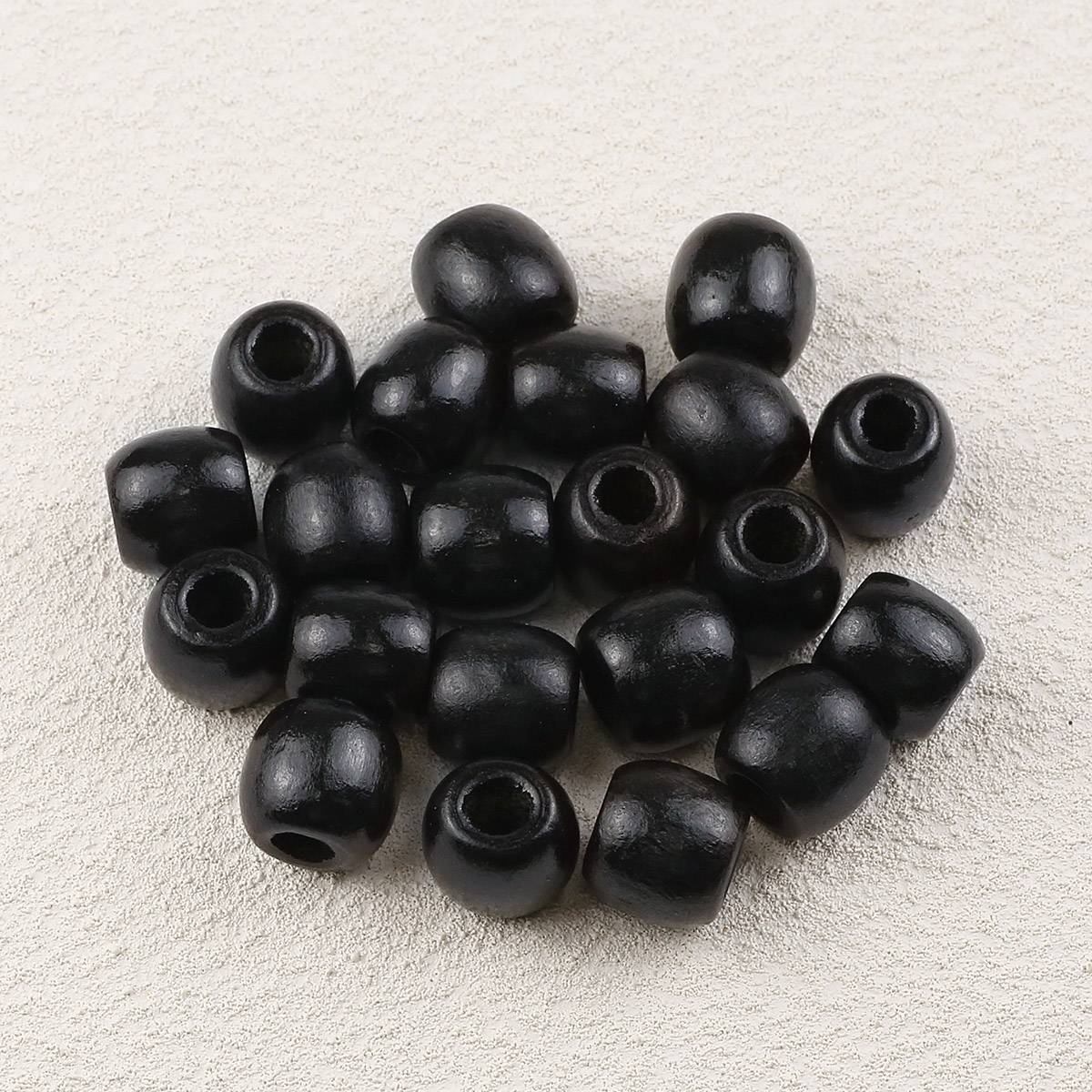 50/30 stk. farvede træperler, 11*12/16*17mm perforerede løse træperler til gør-det-selv armbånd, halskæder, smykkefremstillingstilbehør: Gul