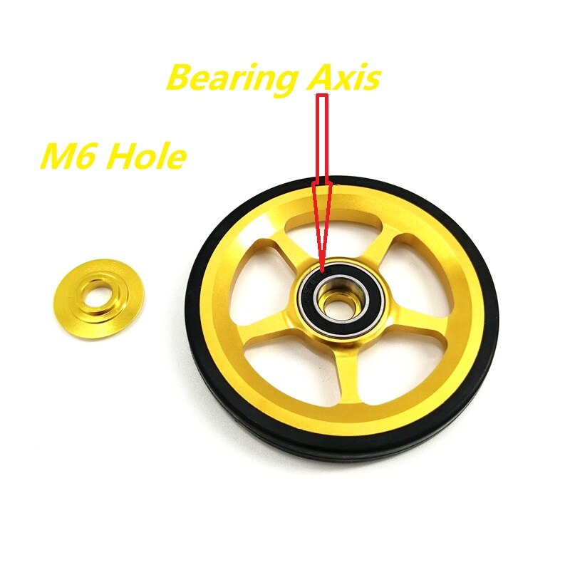 Brompton Rear Rack Easywheel 60mm Aluminum Alloy Easy Wheel Folding Bike Cargo Racks Accessories