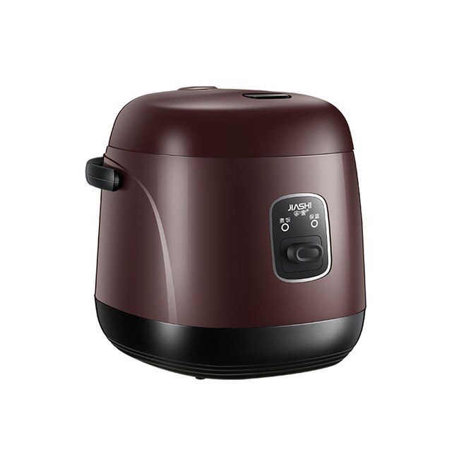 Kbxstart 1.2L Mini Electric Rice Cooker Lunch Box Multifunction Cooking Pot Non-stick Liner Food Steamer Stew Soup Porridge 200W: brown / UK
