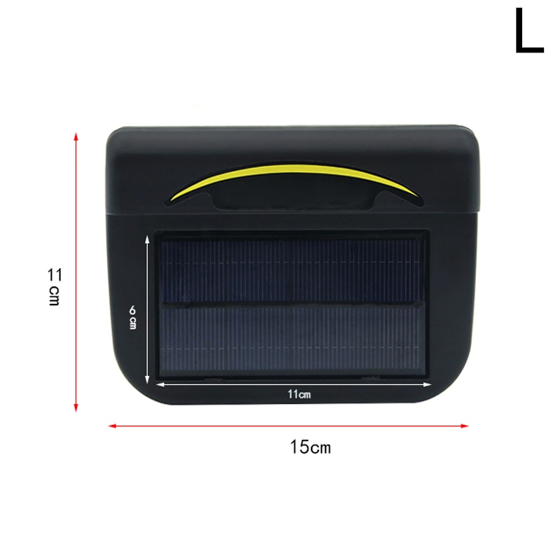 Eco-Friendly Solar Power Air Conditioner for Car Vent Cooler Cars Cooling Exhaust Fan: L
