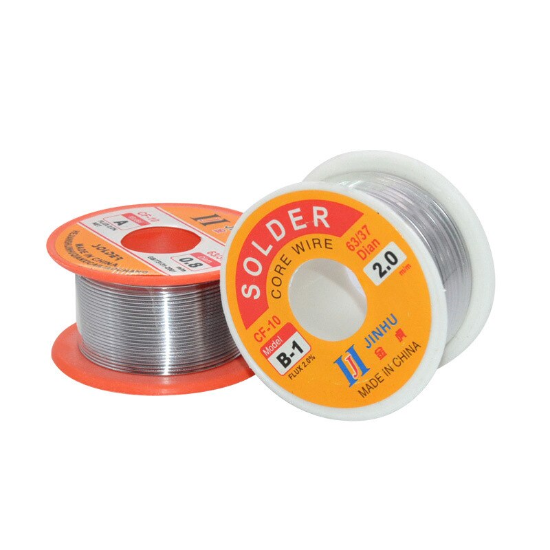 0.3/0.4/0.5/0.6/0.8/1 loddetråd tin bly tin tråd smelte kolofonium kerne lodning tråd rulle telefon computer reparation svejseværktøj 50g