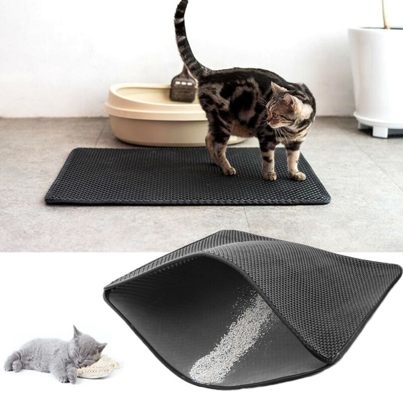 Kattenbakmat Bohemian Kitty 60 x 43 cm, antislip en wasbare