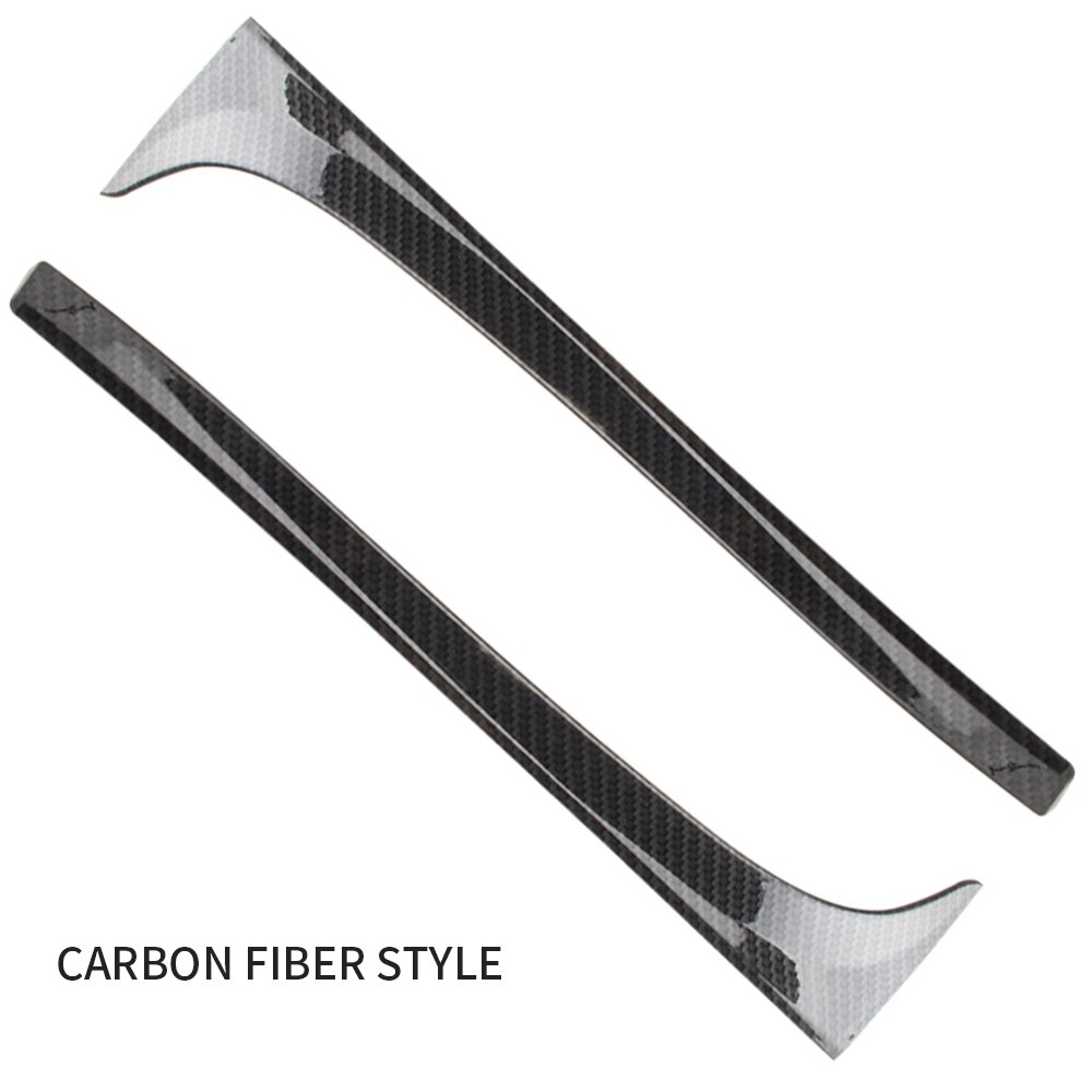 Bagrude sidespoiler til golf 7 mk7 abs kulfiber sidevinge bil-styling klistermærker bagrude spejl hale auto tilbehør: Kulfiber stil