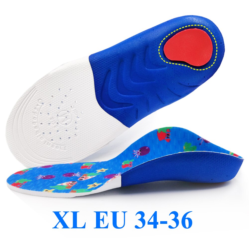 Eid ortopediske innleggssåler til låve låve buestøtte innleggssåler flat fotpleie flatfot x/o ben ortotiske sko hæl pu pute innlegg: Xl  eu 34-36