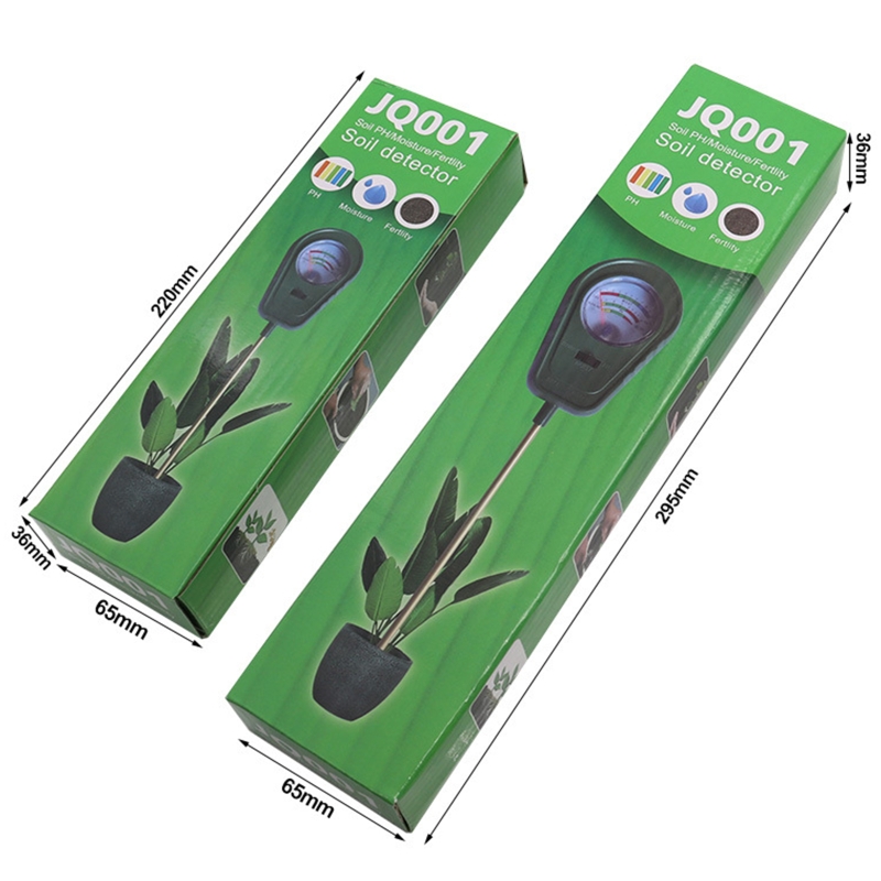 Soil Tester with 90 Degree Rotatable Probe Pin Soil Detector with Moisture Fertility pH Test Portable Outdoor pH Meter