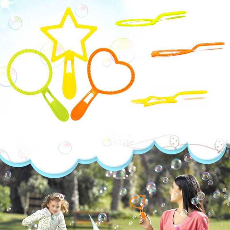 12 Stks/set Plastic Bubble Hoepel Water Blazen Bubble Zeep Gereedschappen Grappig Sport Kids Outdoor Speelgoed Kinderen Dag