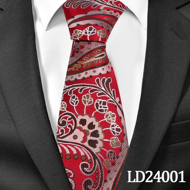 Casual Floral Ties Jacquard Classic Necktie For Men Suits Mens Business Neck Tie Cravats 8cm Width Groom Neckties: LD24001
