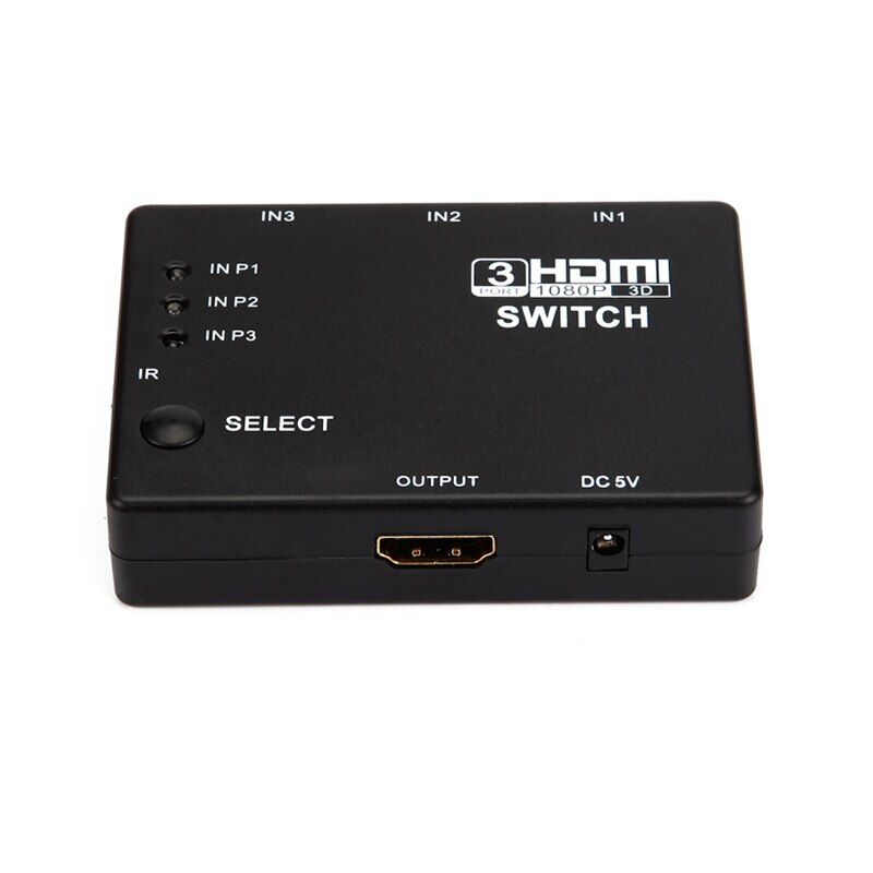 3 Port Smart HDMI Switcher Three HDMI Signal Input Switch HDMI signal output 3 cut 1 video switcher