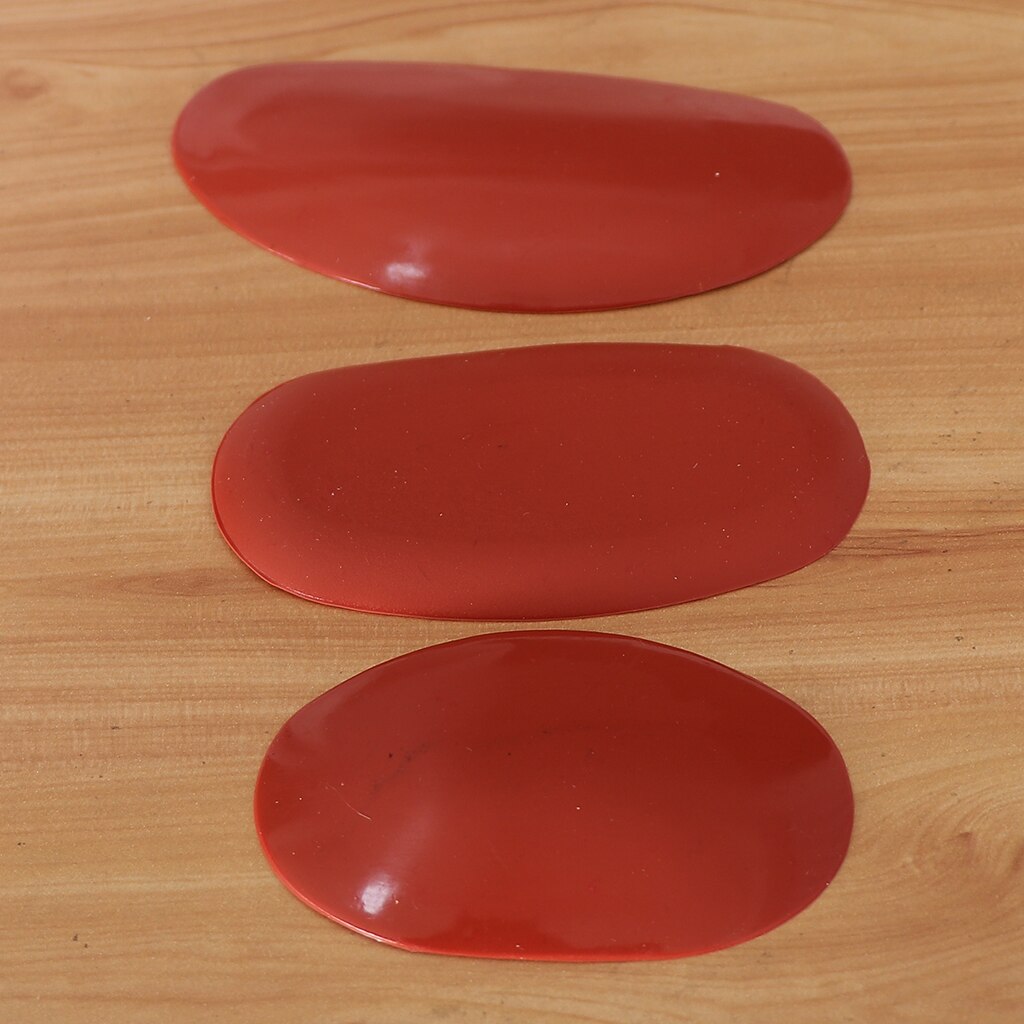 3 PCS Resin Scraper Clay Pottery Ceramics Cutter Artwork Tool Scrapers, Red