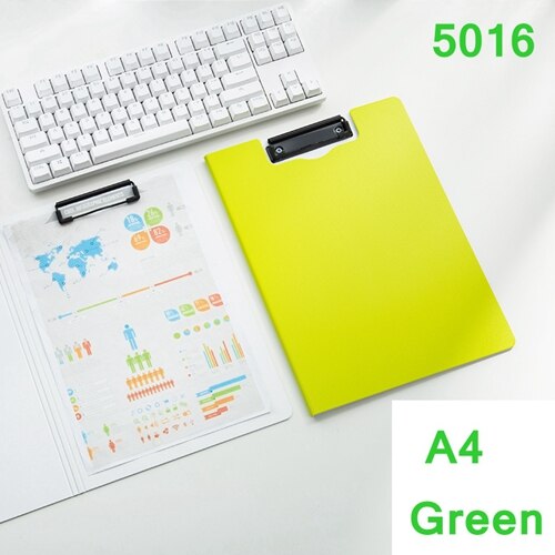 Deli 5011 5016 A4 File folder Writing pads clipboard PP foam board 325x245x11mm A4 file forlder board: white