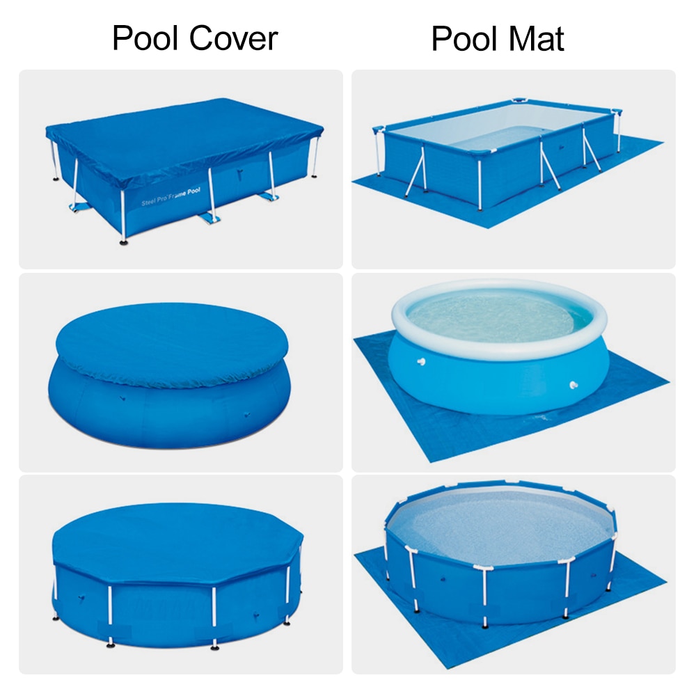 Swimming Pool Cover Swimming Pool Ground Mat high UV-resistant Polyester Rainproof Dust Cover Swimming Pool Accessories