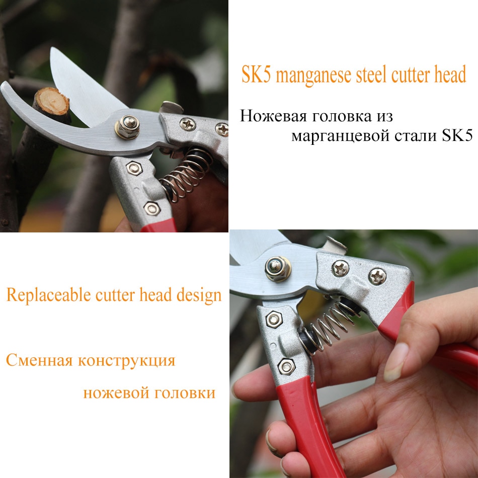 ZJCOSTOL-ciseaux SK5 de jardin en acier à haute teneur en carbone pour greffage de fruits, taille des branches tranchantes pour plantes de jardinage