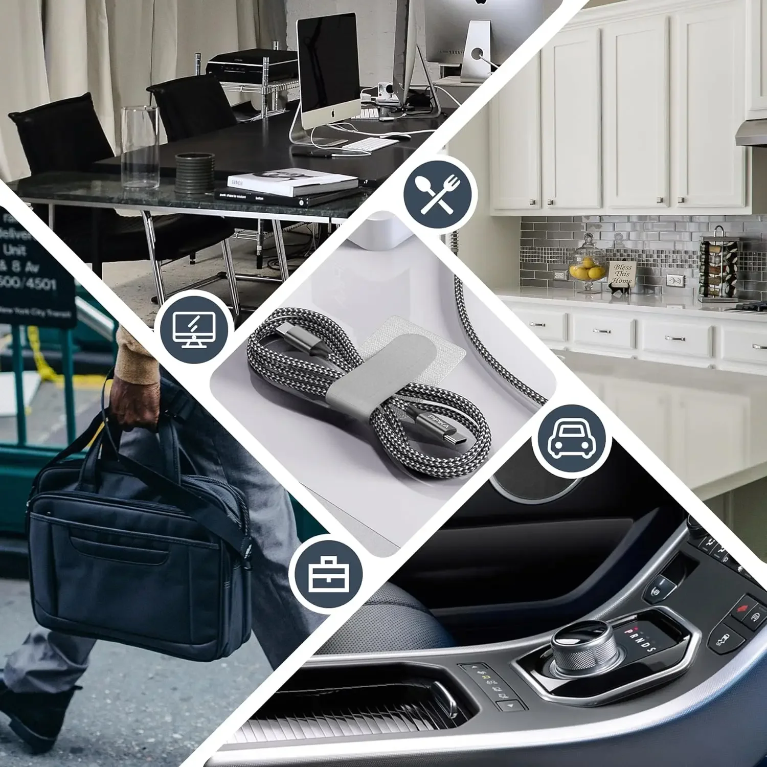 Reusable Cable Ties Velcro Ties Self-Adhesive Power Cord Cable Holder Adjustable Cord Storage Desktop Organiser Manager