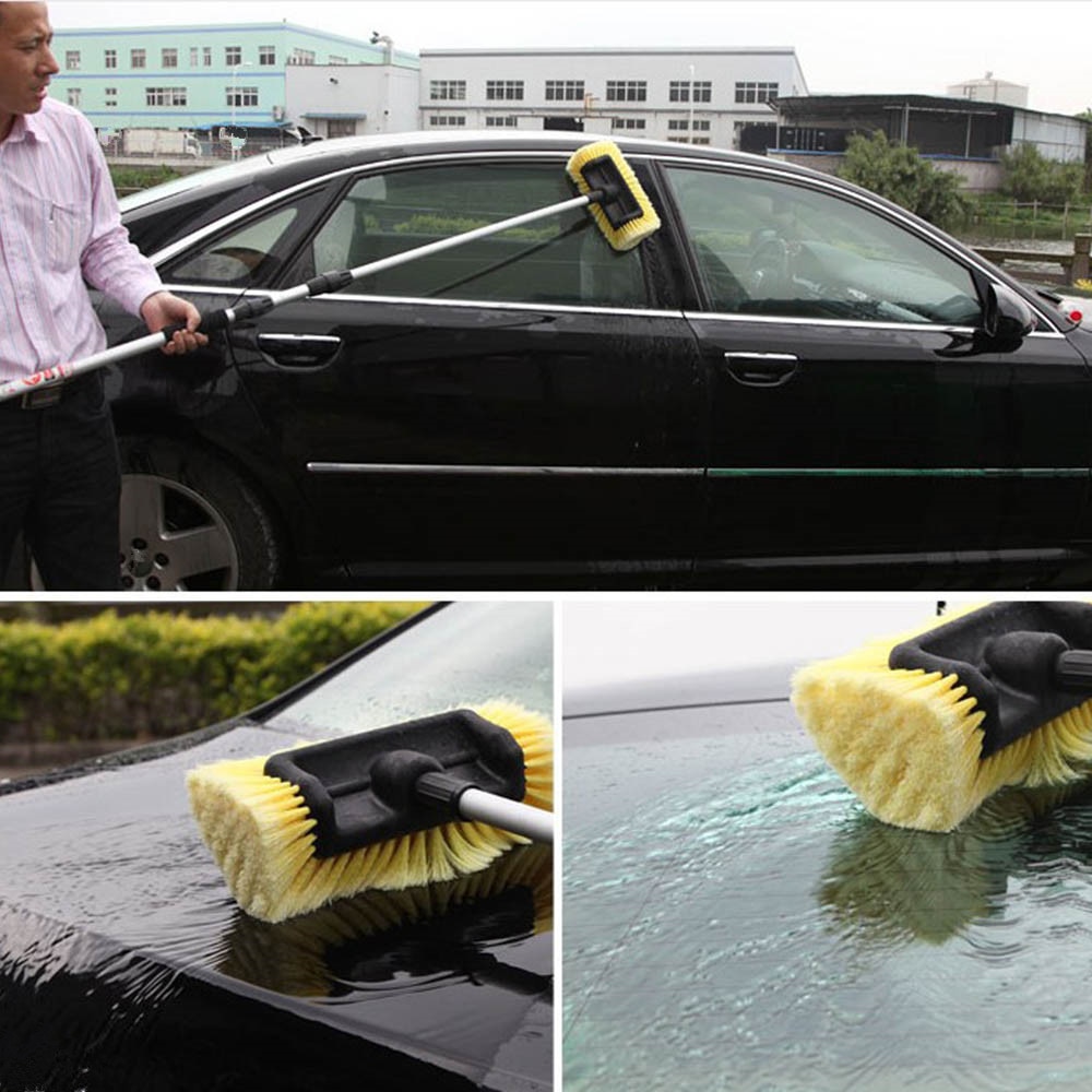 Bil rengøringsværktøj bilvask børstehoved til auto rv lastbil båd autocamper udvendig vask pleje