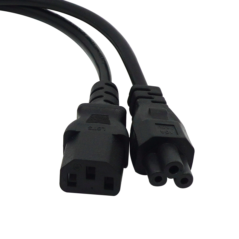 Cable de alimentación divisor de 30cm para PC, escáner e impresora, IEC320 C14 a IEC320 C13 + C5 Y