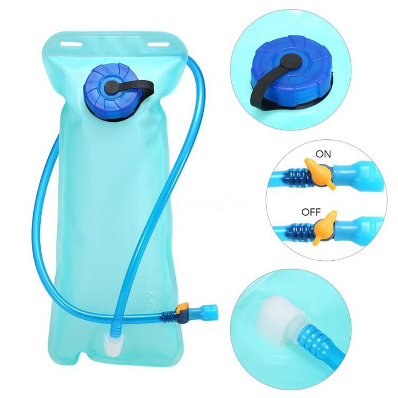 2L TPU Wasser Beutel Faltbare blasiert Trink Taschen Hydrator Weiche Wasser Packung Beutel Getränk Tasche für Camping Radfahren Laufen