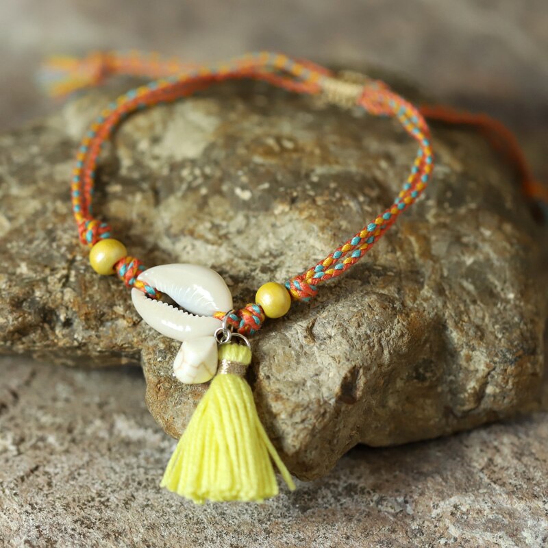 Vonsor-tobillera Bohemia para mujer, joyería, pulsera de tobillo de concha Natural, Accesorios de playa para verano, tobillera femenina, correa para pierna y pie