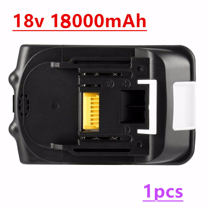 Bl1860 til makita 18v 18000 mah 18.0ah genopladeligt elværktøj batteri med led li-ion udskiftning  bl1860b bl1860 bl1850: Hvid