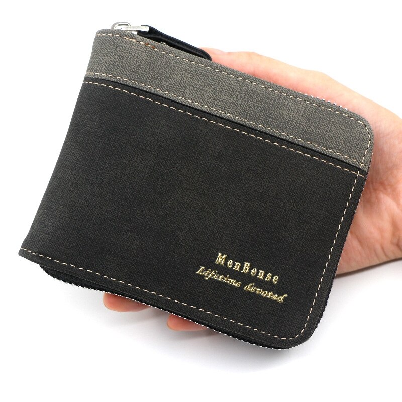 Mannen Kleine Portemonnee Mannen Grote Capaciteit Bifold Purse Id Credit Card Holder Purse Organizer Met Rits Portemonnee Voor Credit kaart