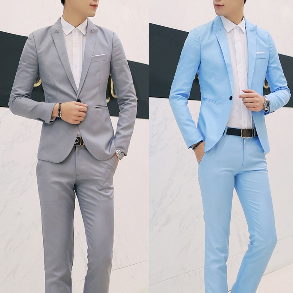 nouvelle mâle mariage bal costume vert Slim Fit smoking hommes formel affaires travail vêtements costumes 2 pièces ensemble (veste + pantalon)