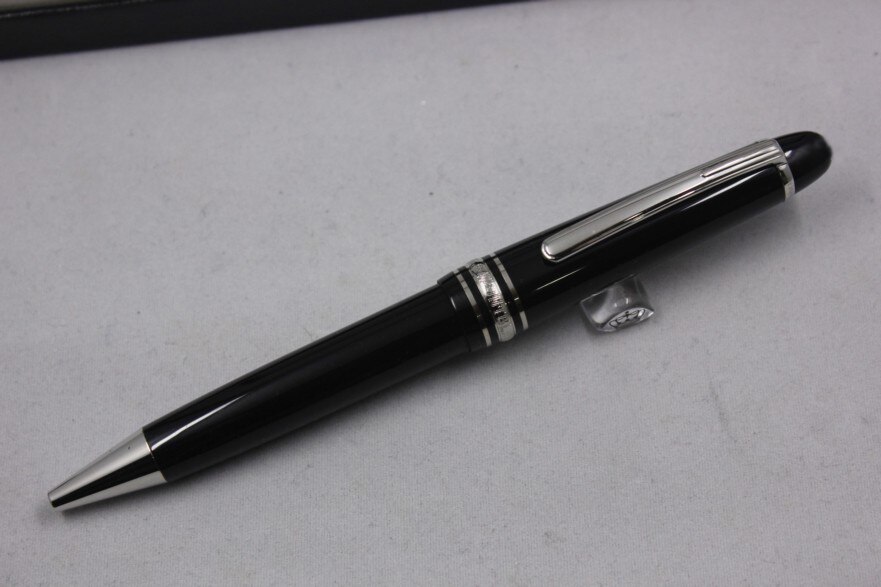 Luxus Stift MB Monte Schwarz Harz Gold und Silber Meisterstuck 145 Rolle Ball Blance Unterschrift Brunnen Stift Büro Liefert