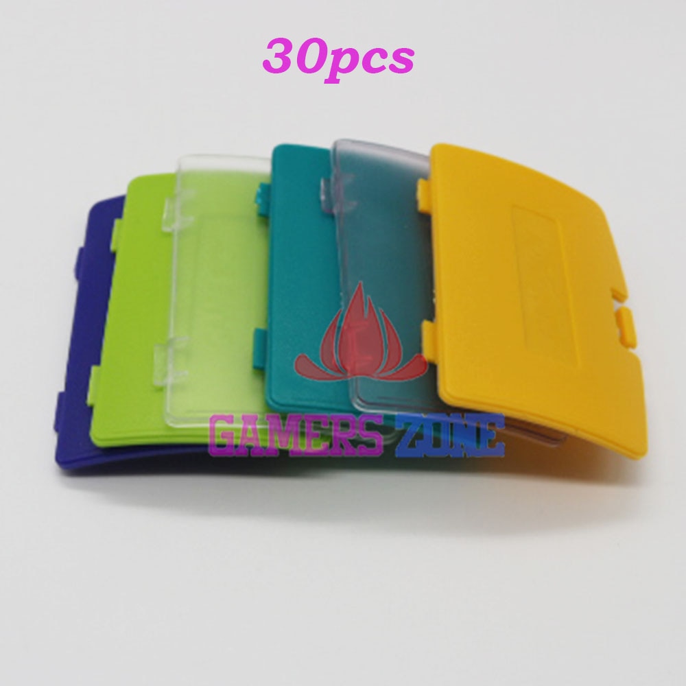 30pcs Voor GBC Batterij Cover voor Gameboy Kleur Batterij Cover Vervanging Deur Mix Kleuren