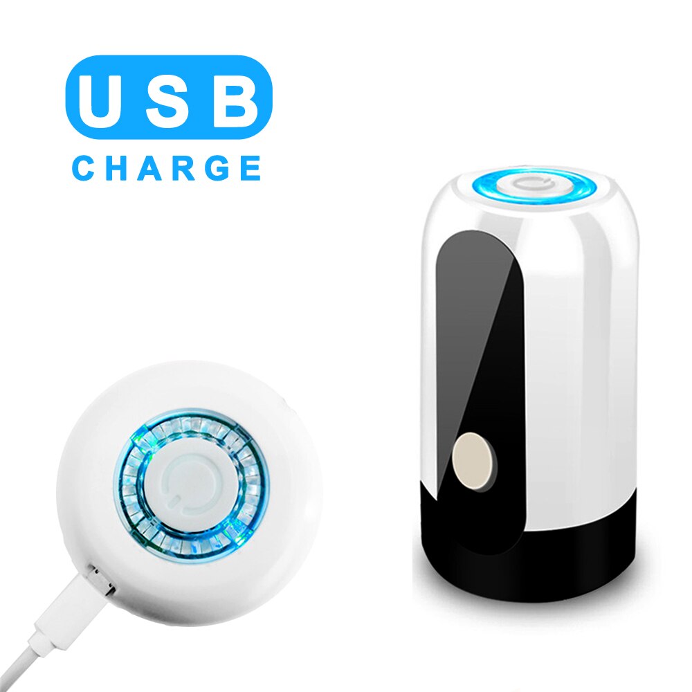 Vattenflaska pump usb laddning elektrisk vatten dispenser bärbar automatisk mini drink dispenser pump för drycker