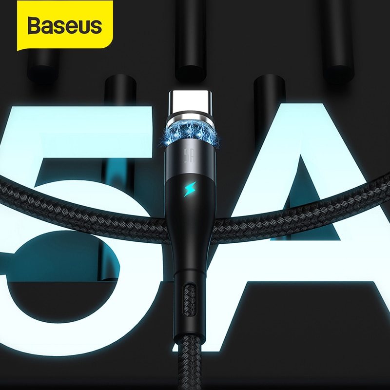 Baseus Magnetische Charge Usb-kabel Voor Samsung Android Snel Opladen Magneet Charger Usb Type C Kabel Mobiele Telefoon Data Cord draad