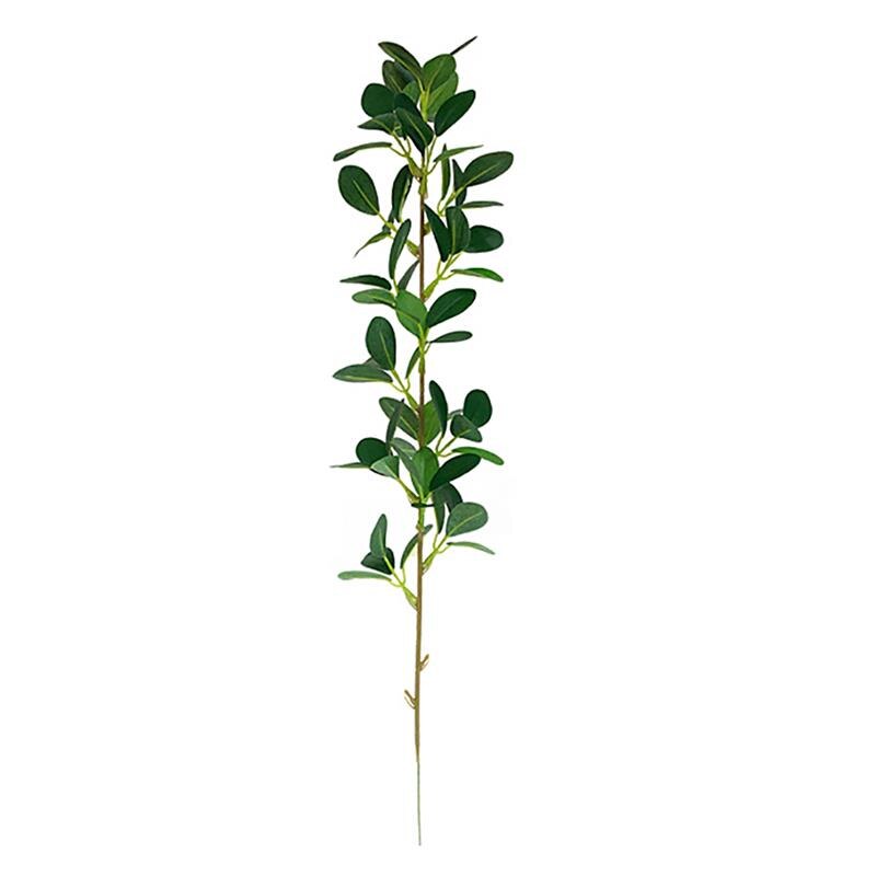 1PC Artificial Leaf Stem Lifelike Artificial Greenery Stem Faux Plant For Home Decor Office Decor: C