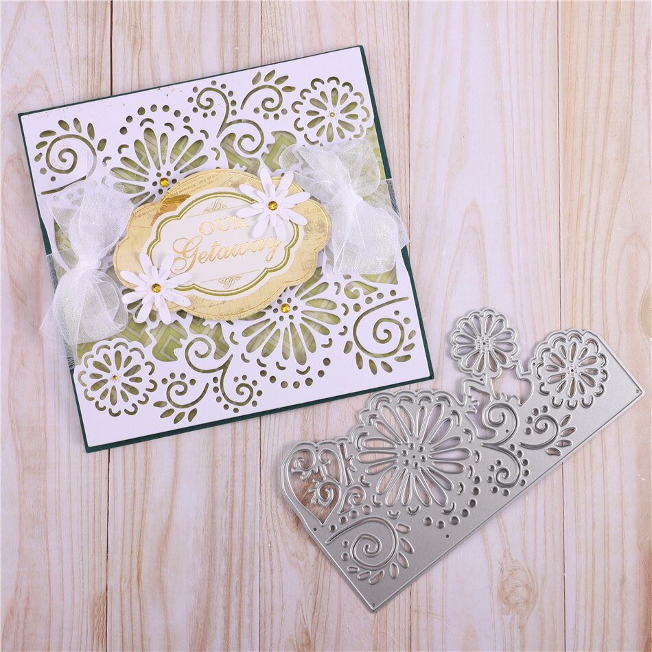 Eastshape Bloemen Frame Metalen Stansmessen Craft Sterft Scrapbooking Kaarten Maken Album Embossing Stencil Gestanst Decoratie