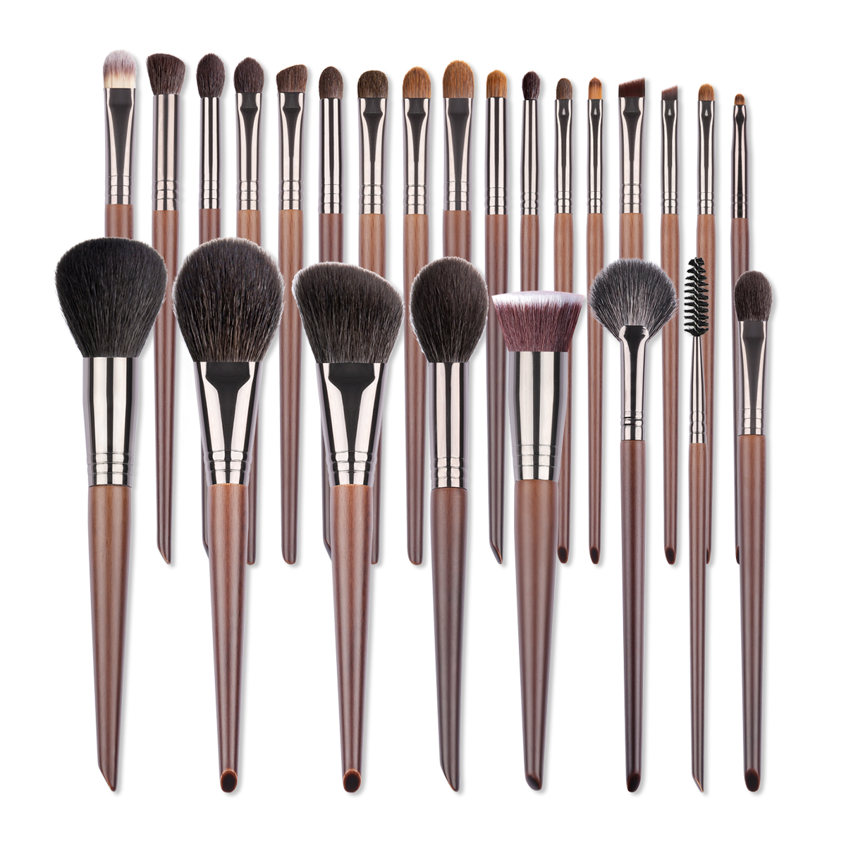 OVW Natural Goat Hair Makeup Brushes Set Kit brocha maquillaje pedzle do makijazu blending smudging brush shader: Blue