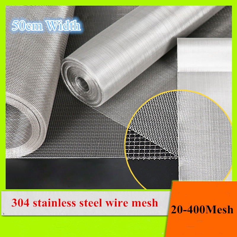 20-400 Mesh 304 Edelstahl Mesh Filter Net Metall Front Reparatur Fix Mesh Filtration Drahtgewebe Bildschirm blatt Bildschirm