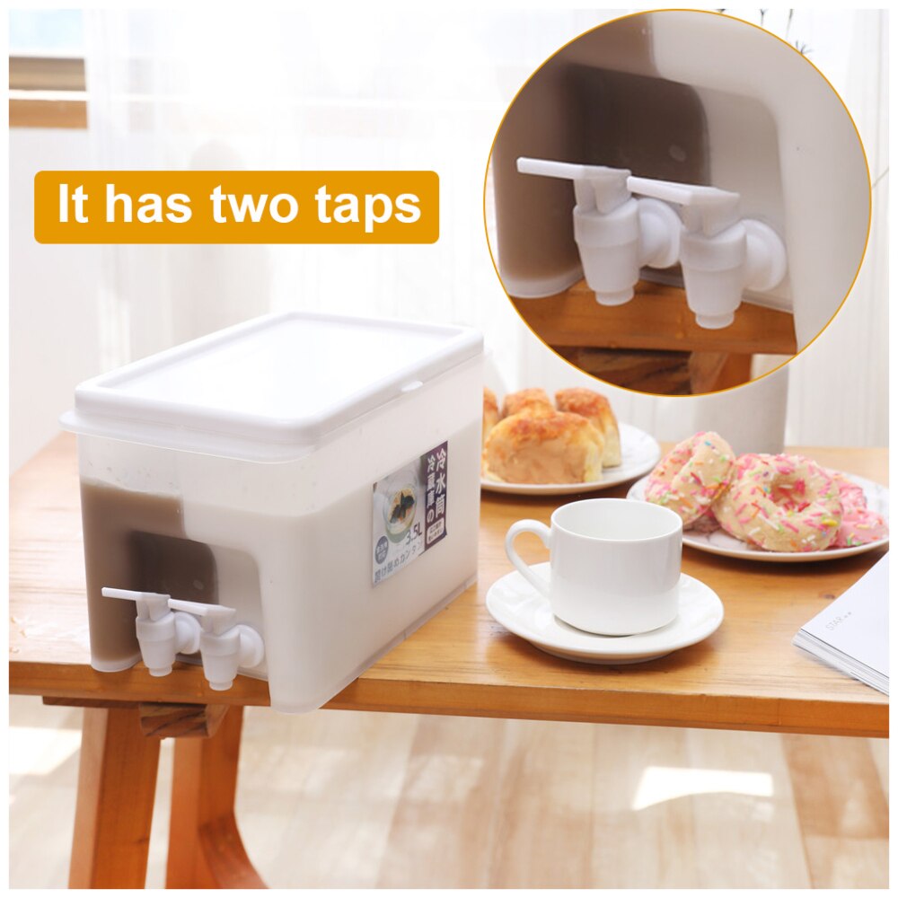 5L Water Jug With Tap Cold Kettle Kitchen Lemonade Jug Drinkware Container Heat Resistant Pitcher Kettle with Faucet