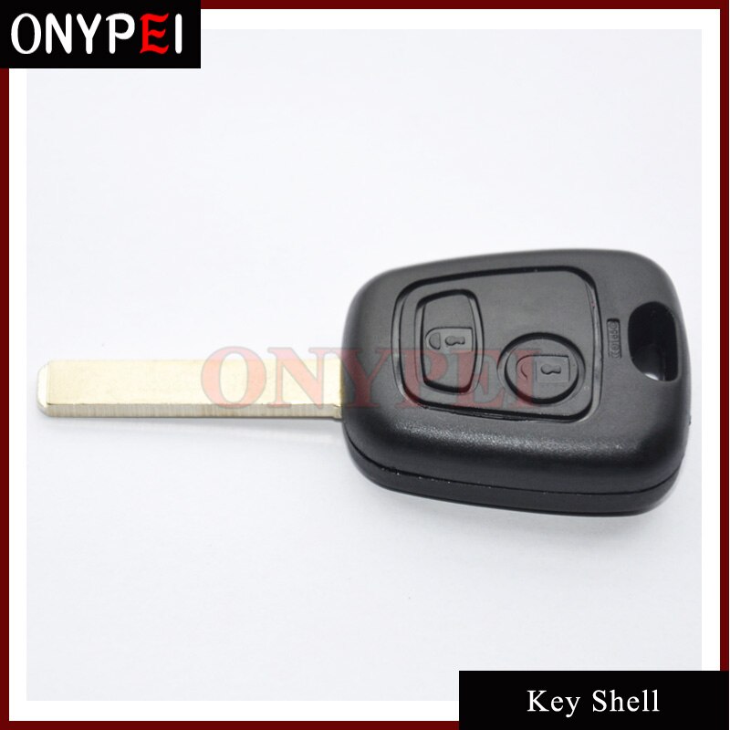 Case Fob 2 Knoppen Ongecensureerd Blank Remote Key Shell Voor Peugeot 107 207 307 407 607 1007