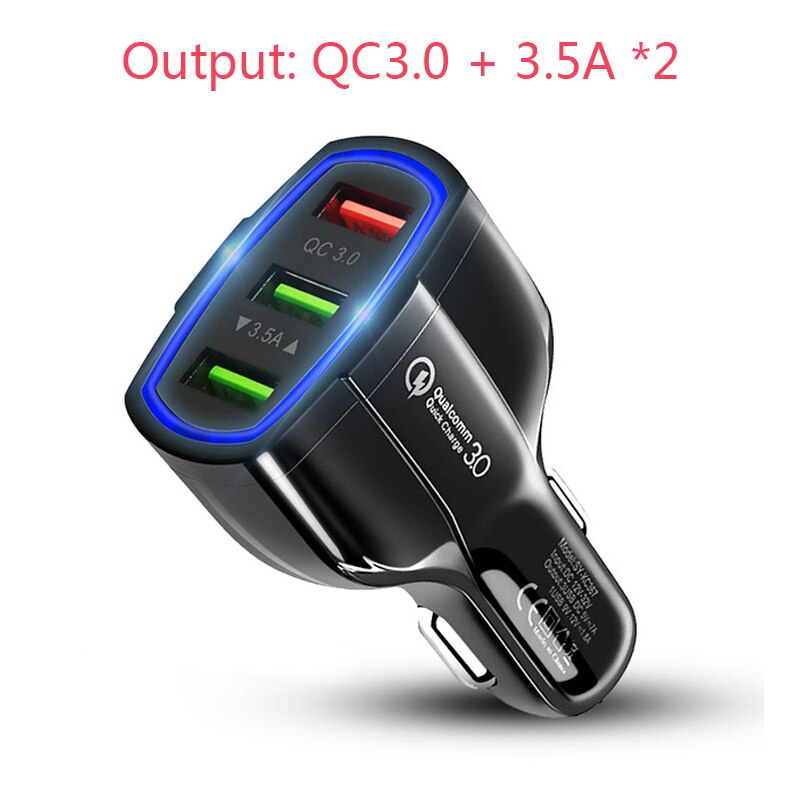 VIKEFON USB Auto Ladegerät Schnell Ladung 3,0 QC 3,0 praktisch USB Typ C Schnelle Ladung für iPhone X Samsung xiaomi Auto-Ladegerät: F