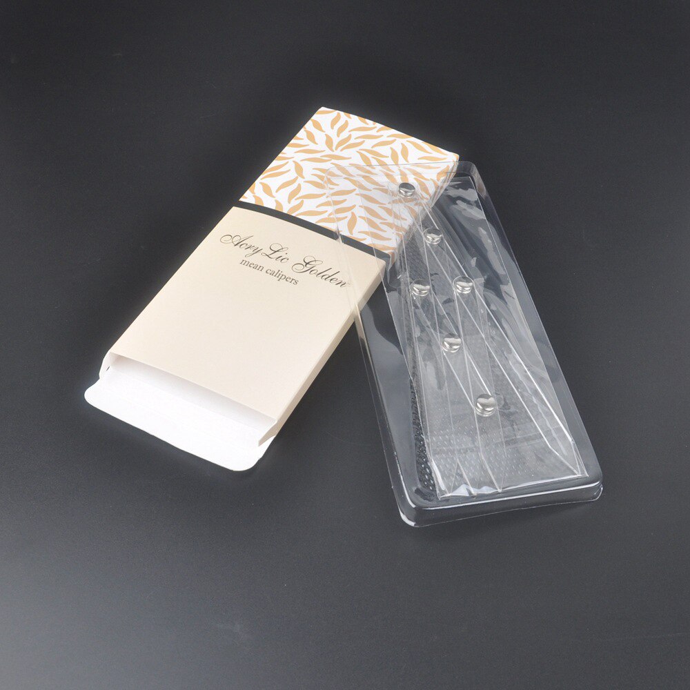 PE Mean Calipers Kerean Semi-permanent Eyebrow Positioning Ruler Eyebrow Scale Triangle Ruler Stencil