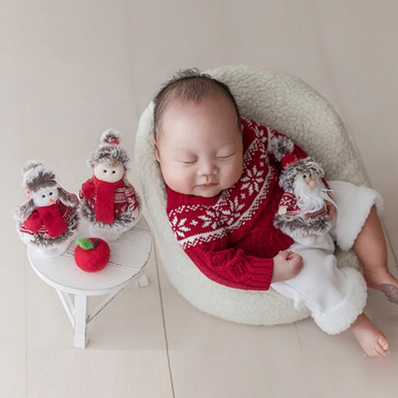 Newborn Photography Props Mini Wood Desk Tea Tables Baby Photo Posing Wooden Prop Foto Shooting Accessories