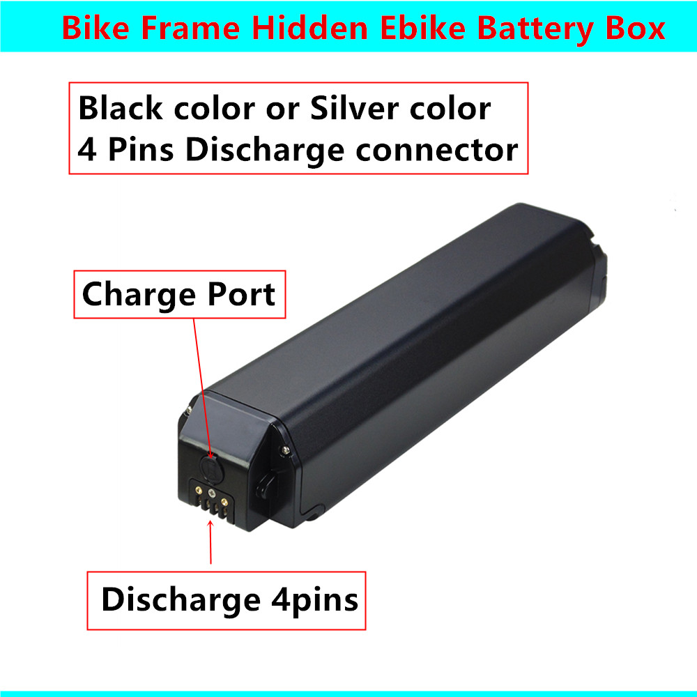 65 60 56 pcs 18650 cells Hidden Ebike Battery Box 48V 36V 52V Luna Cycle X2 Z1 Endure Ebike Dengfu E10 Frame Ebike Battery Case