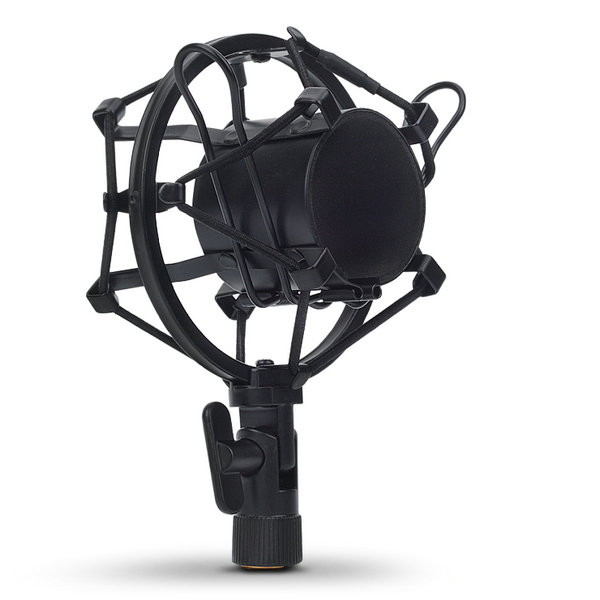 Clip de support de micro d'araignée de bâti de choc de Microphone d'enregistrement de Studio de choc en métal pour l'ordinateur de diffusion BM 700 800 8000 BM BM-800: Black