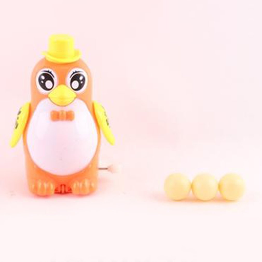 Opwindbare plastic pinguïn speelgoedset, leuk speelgoed voor jongens, meisjes, kinderen en peuters met plastic pinguïne-eieren
