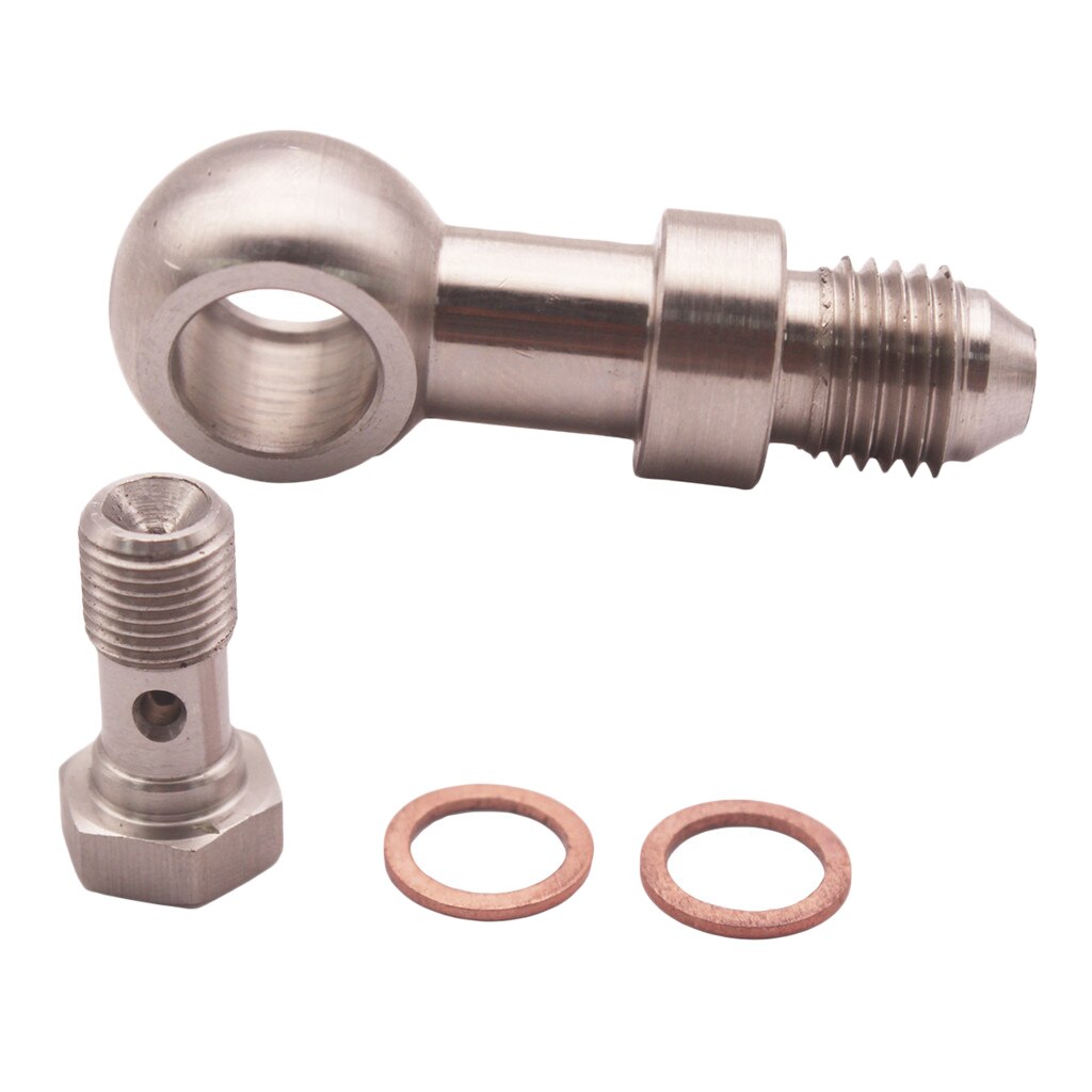 M10x1.0 4AN Turbo Steel Oil Feed Banjo Bolt kit 1.... Grandado