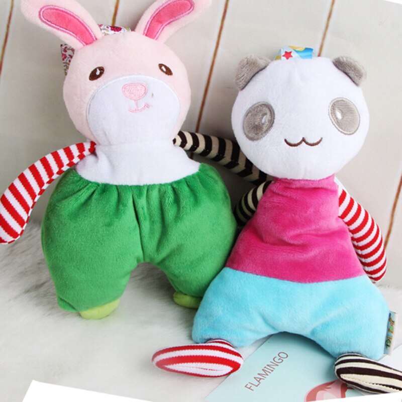 Nuovo Arrivo Multi-Funzionale Musicale Giocattolo Del Coniglio panda Del bambino auto Appeso Letto Sedile del Gancio Pendente Della Peluche Giocattolo Del bambino Appena nato giocattoli Regalo